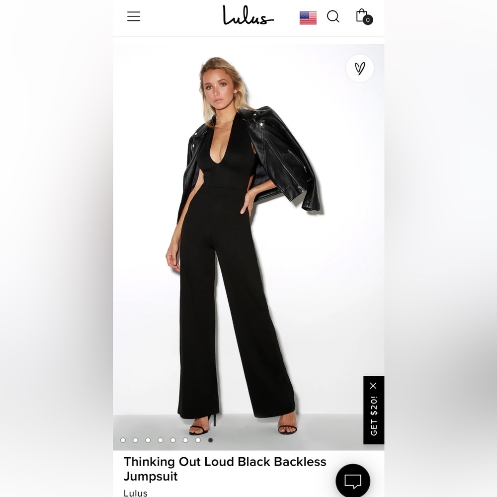 Lulus Thinking Out Loud Backless Jumpsuit, Black, Size XS - Picture 3 of 13